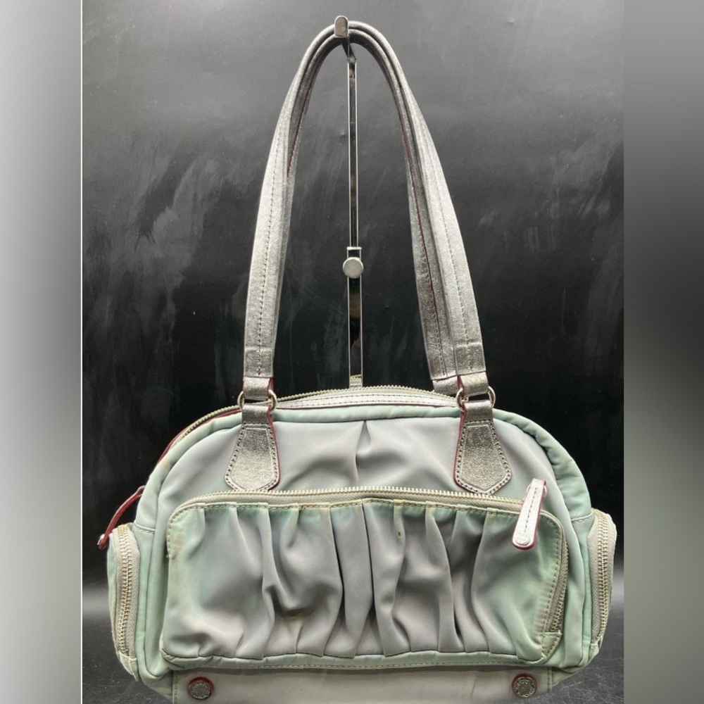 MZ Wallace, Stunning, Gray/Mint Purse, EUC - Picture 4 of 5